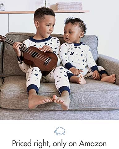 Moon and Back Unisex Baby Holiday 100 Cotton Footless Pajamas