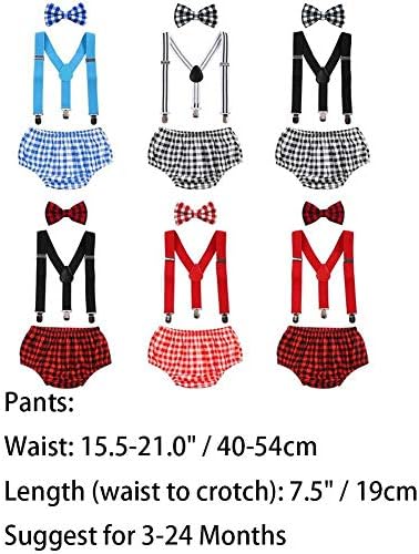 IWEMEK Baby Boys 1st Birthday Cake Smash Outfit Set 1
