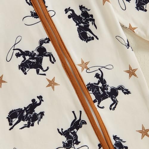 Gaono Western Cow Print Romper for Baby