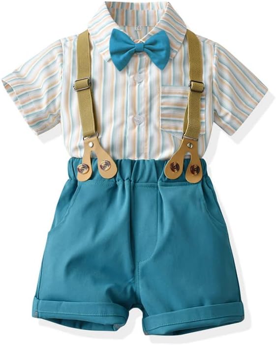 Aifuboo Baby Boys Gentleman Outfit Suit Sets