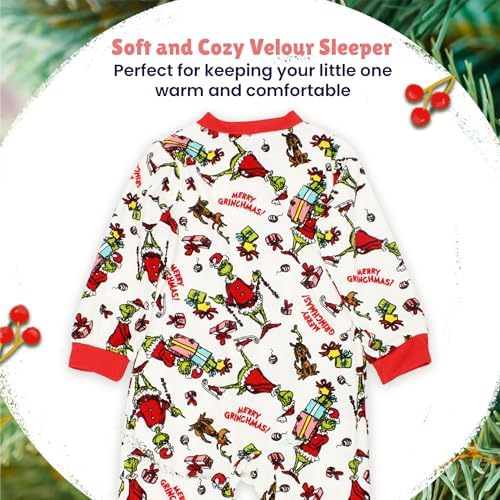 Dr Seusss Grinchy Christmas Pajamas for Babies