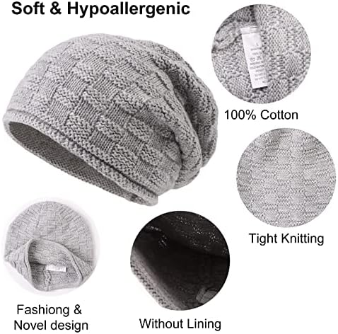 Zsedrut 3-Piece Cotton Baby Beanie Autumn Newborn Toddler Hat