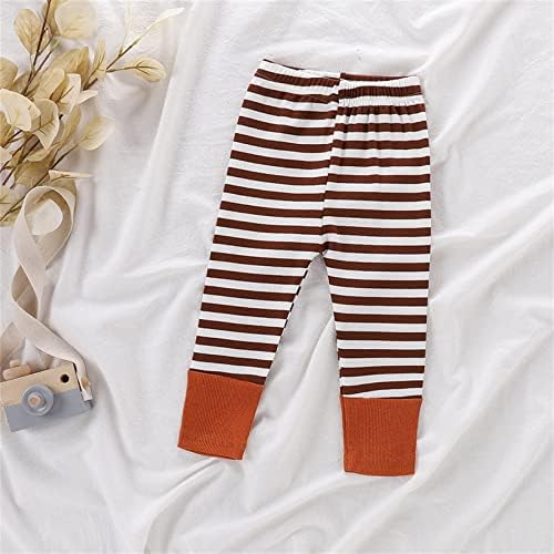 Boys Striped Elastic Waist Cotton Fall Winter Multi-Pack Legging