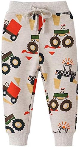 ZHICHUANG Elastic Waist Drawstring Jogger for Boys