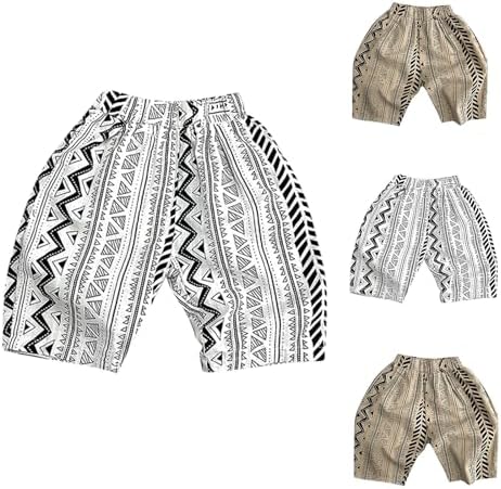 Comfortable Plaid and Stripe Cotton Pants for Babies