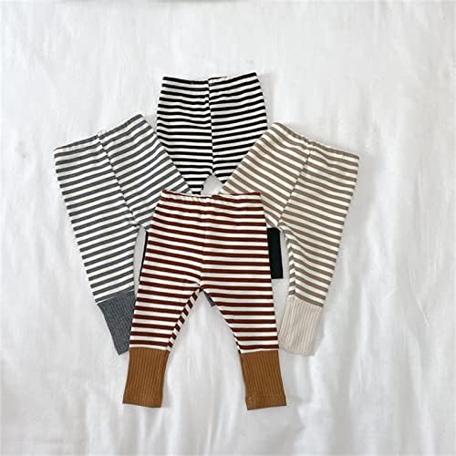 Boys Striped Elastic Waist Cotton Fall Winter Multi-Pack Legging