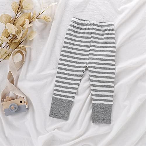 Soft Cotton Striped Leggings for Newborn Baby Boys Girls