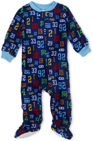 Absorba Baby Football Numbers Blanket Sleepers