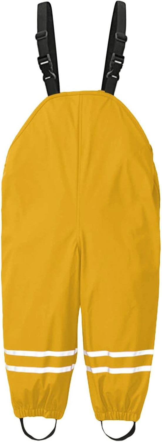 RNTOP Kids Toddler Suspender Rain Pants