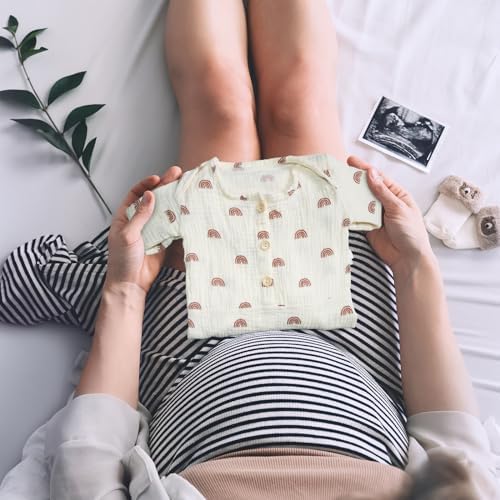 Organic Cotton Knotted Baby Gown - Soft and Stylish Sleepwear for Newborns
