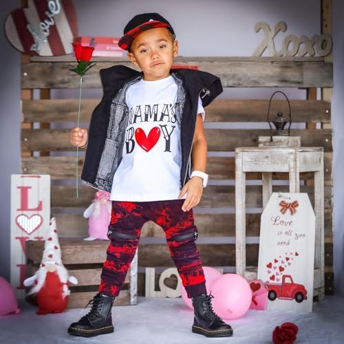 Ledy champswiin 0-3 Years Toddler Baby Boy Clothing Set Valentines Day Give