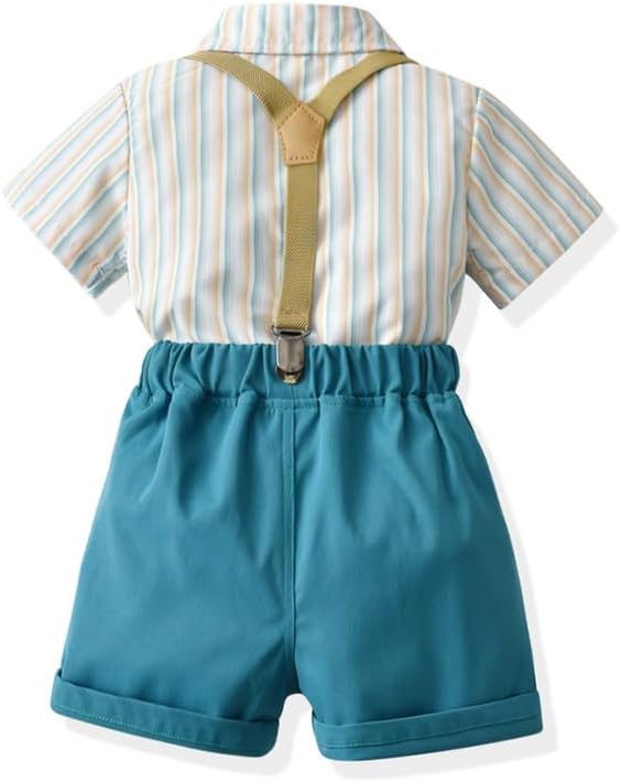 Aifuboo Baby Boys Gentleman Outfit Suit Sets