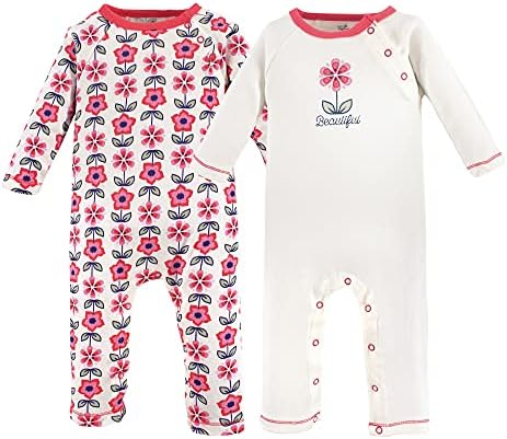 Touched by Nature Baby Girls Organic Cotton Coveralls