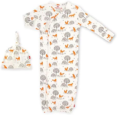 Magnetic Me Organic Cotton Newborn Gown Hat