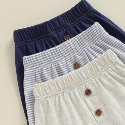 Toddler Baby Boy 3-Pack Cotton Jogger Shorts