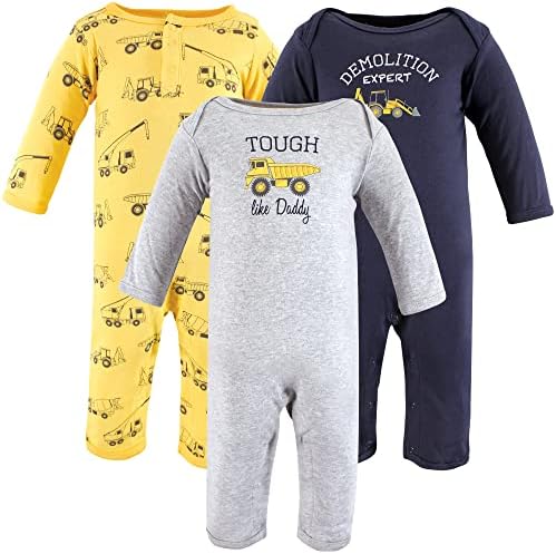Hudson Baby Soft Cotton Rompers for Little Girls