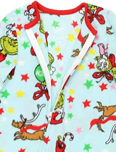 Dr Seuss The Grinch Baby Footed Blanket Sleeper Pajamas