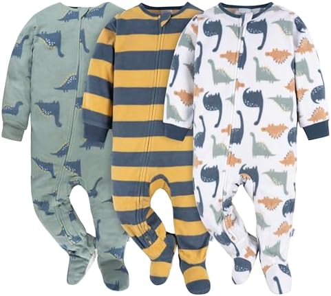 Flame Resistant Fleece Footed Pjs