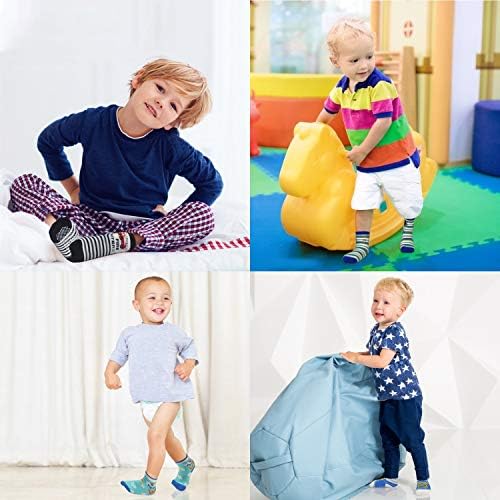 SkiBeaut Toddler Non-Slip Socks Traction for Safety and Style