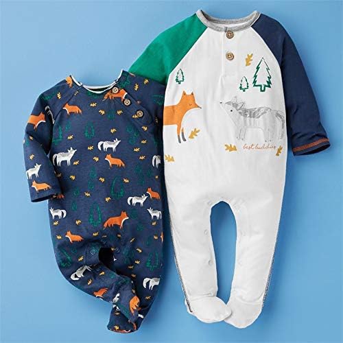 Adorable Fox Print Bedtime Bundle for Baby Boys