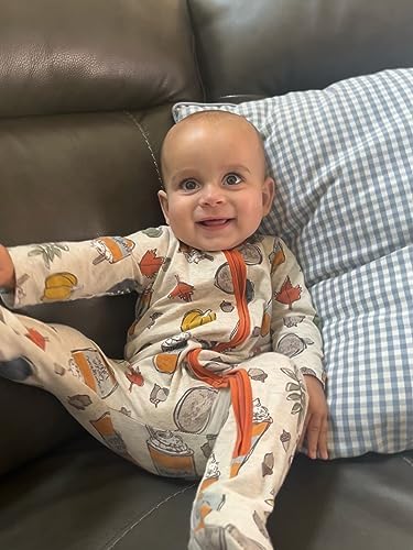 Plush pumpkin spice baby sensory sleeper