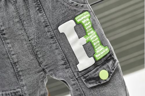 Little One Unisex Elastic Waist Printed Jeans