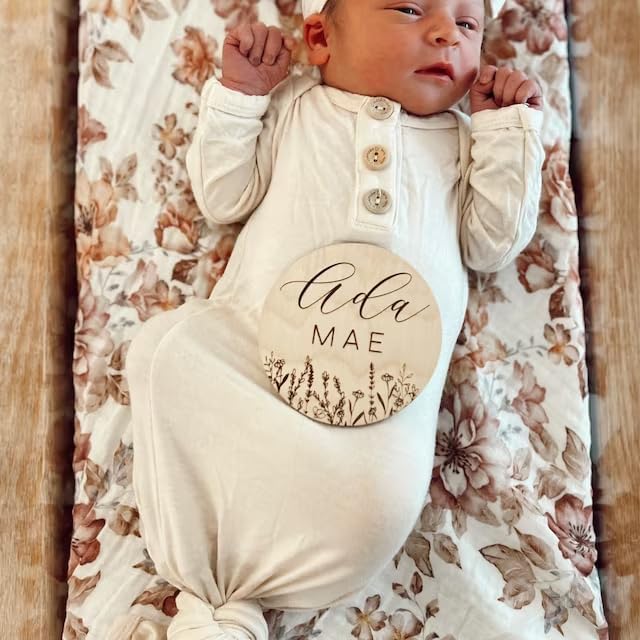 Newborn Knotted Gown 2 Pack for Baby Boy Girl
