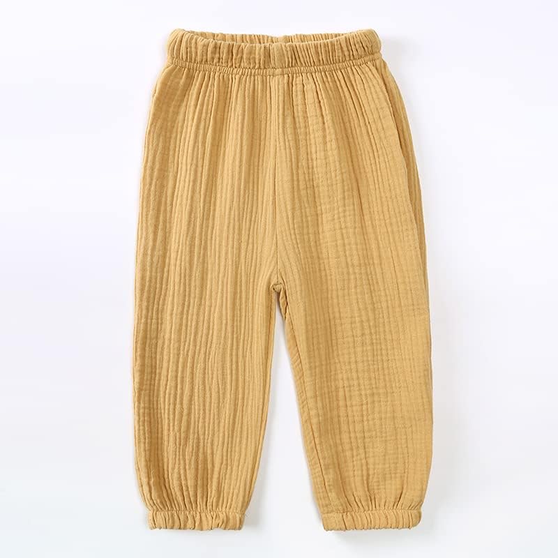 Flip-Flop-Style Cotton Linen Trousers for Kids