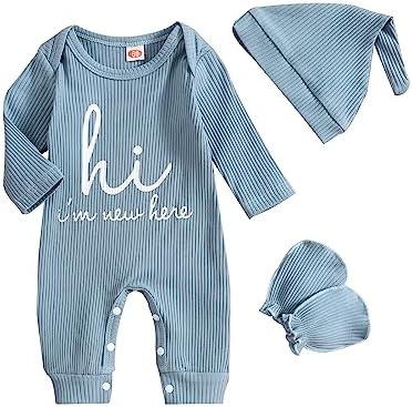Newborn Baby Boys One-Piece Romper - Elements of the Season