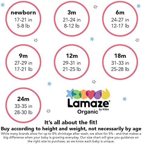 Lamaze Organic Cotton Sleepers - Boys Soft Cozy