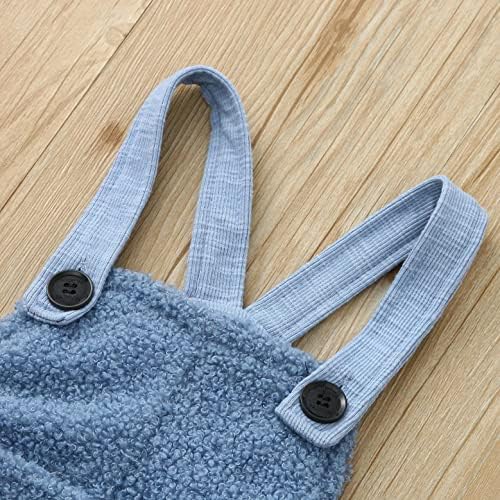 Comfortable Solid Winter Romper for Toddler Boys and Girls