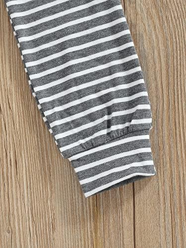 Patchwork Stripe Toddler Boys Zip Up Elastic Pants