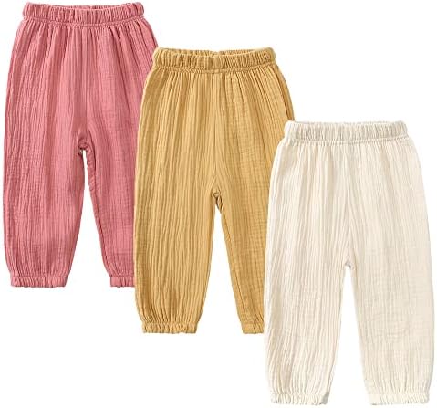 Flip-Flop-Style Cotton Linen Trousers for Kids