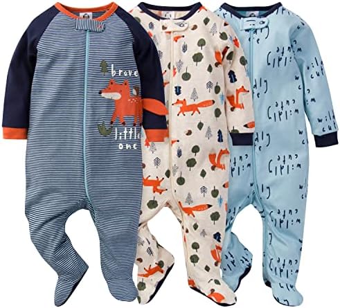 Gerber Baby-Boys 3-Pack Sleep N Play Zippers