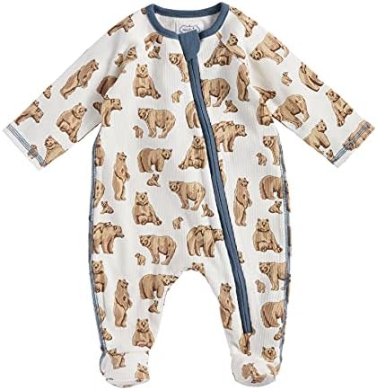 Perfect Bear Print sleeper for baby boys