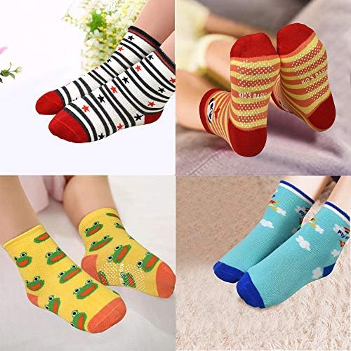 SkiBeaut Toddler Non-Slip Socks Traction for Safety and Style