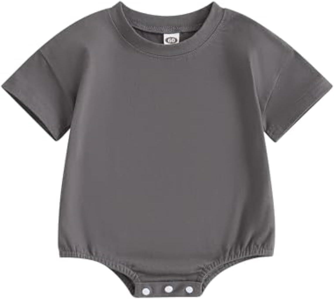 Merqwadd infant boys and girls Bubble Romper T-Shirt Bodysuit