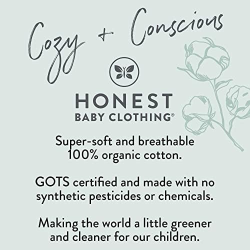 HonestBaby 100 Organic Cotton Baby Boys Rugby Romper