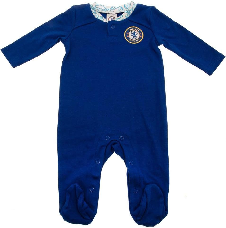 Chelsea FC Baby Crest Long-Sleeved Sleeper for Boys 12-18 Months