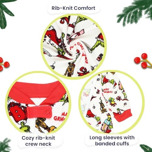 Dr Seusss Grinchy Christmas Pajamas for Babies