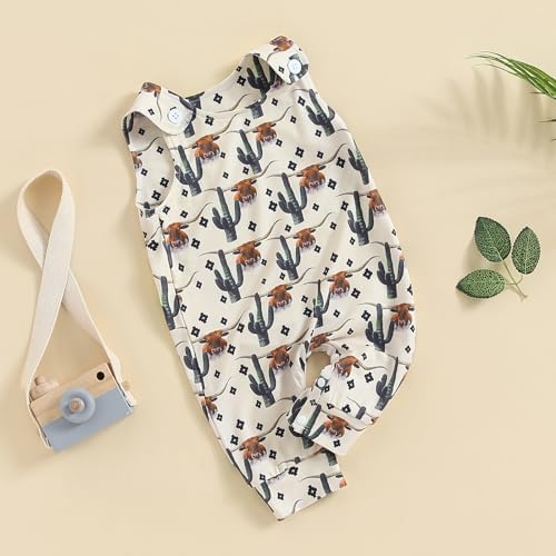 MAINESAKA Country Cow Print Jumpsuit Romper