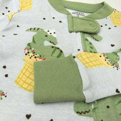HonestBaby Organic Cotton Non-Slip Pajamas for Baby Boys