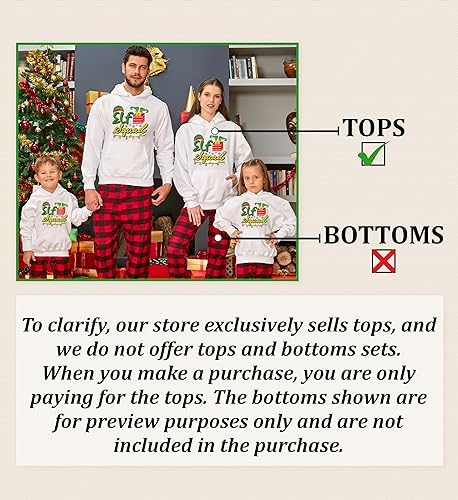 TEEAMORE Custom Family Christmas Santa Red Hat Top