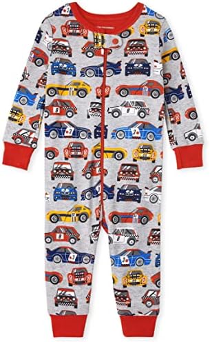 The Childrens Place - Racecar Striped Cotton Pajamas 3-Pack for Boys