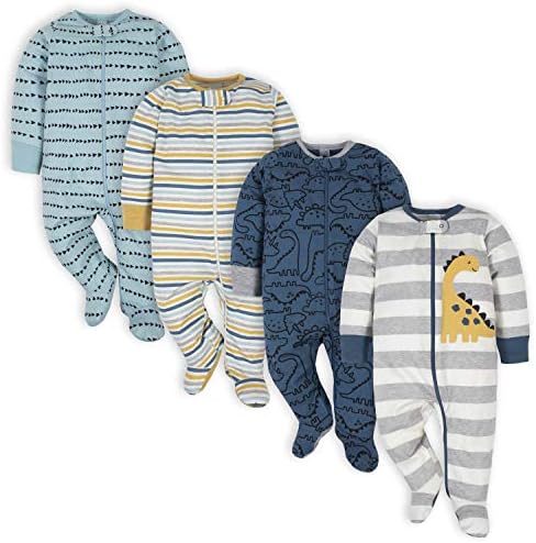 Gerber 4-Pack Sleep N Play Footies for Boys