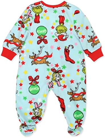 Dr Seuss The Grinch Baby Footed Blanket Sleeper Pajamas