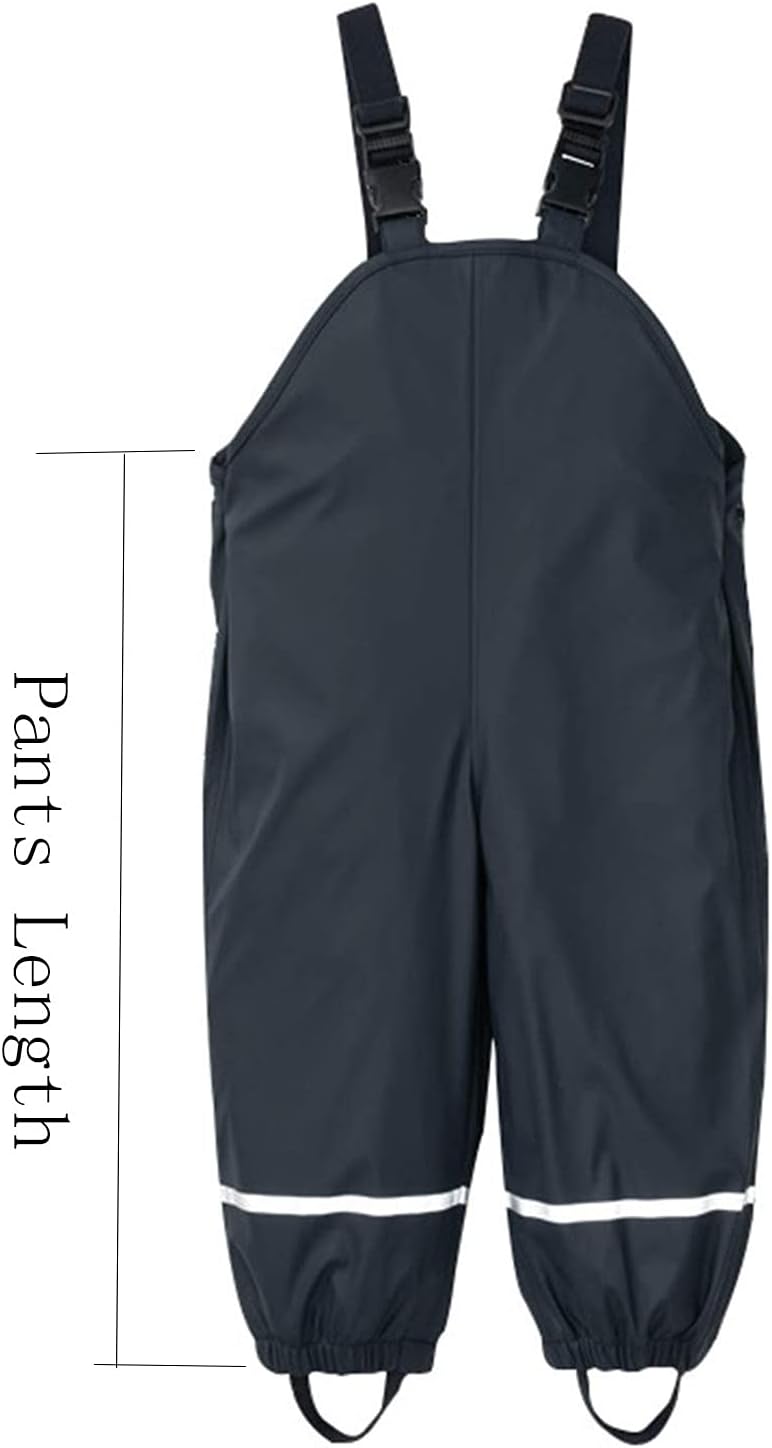 Waterproof Windproof Rain Pants for Kids - toddlers Boys Girls Outdoors