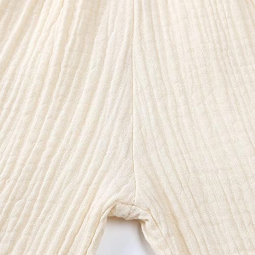 Flip-Flop-Style Cotton Linen Trousers for Kids