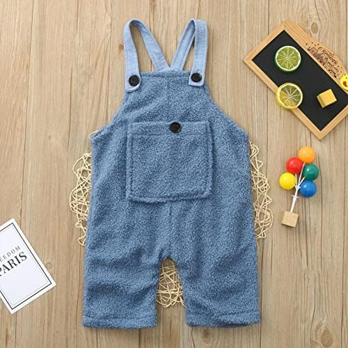 Comfortable Solid Winter Romper for Toddler Boys and Girls