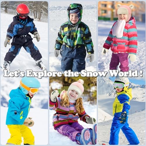 Sarfel Waterproof Toddler Mittens for Winter Kids